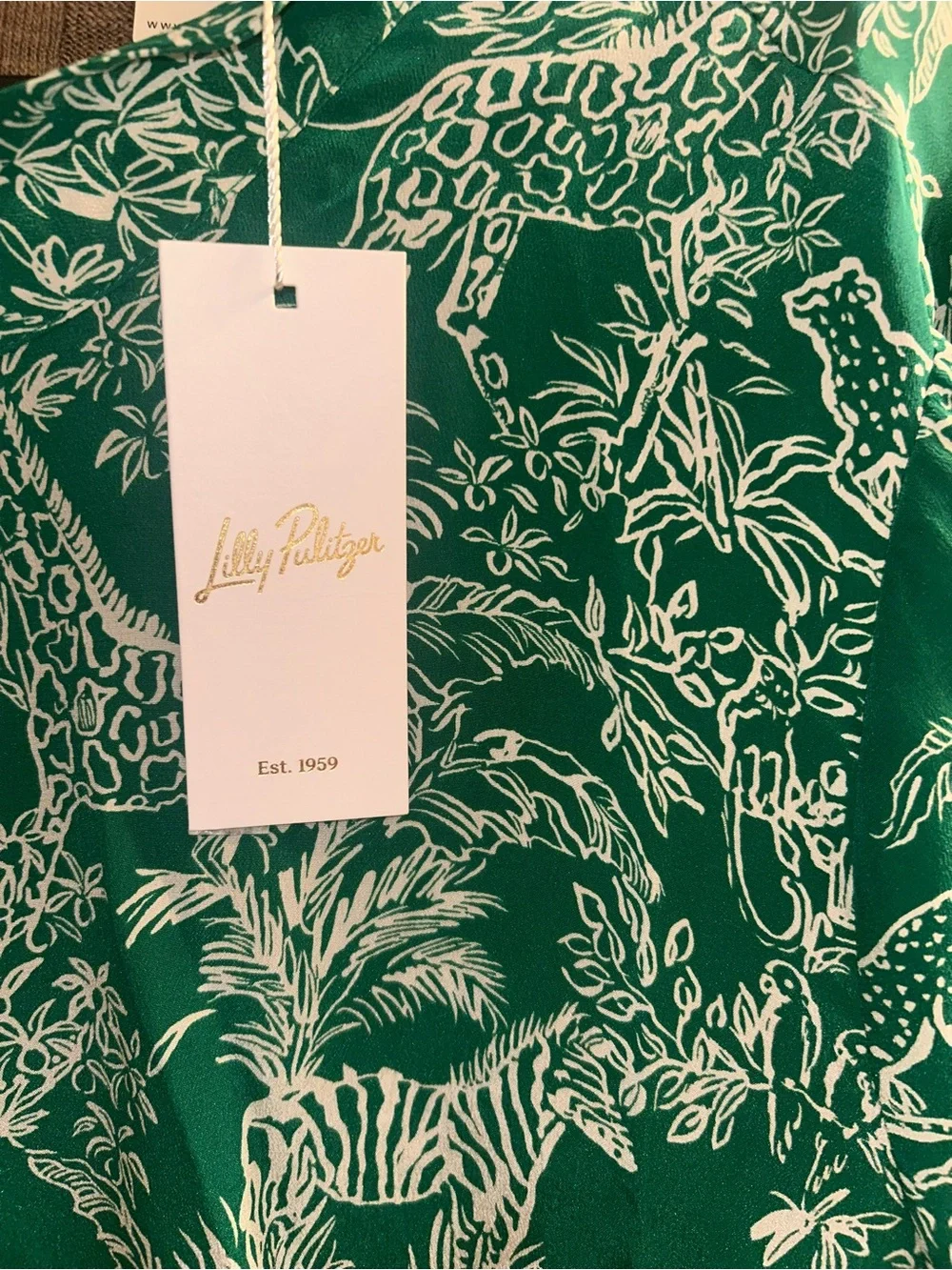Lilly Pulitzer Witaker Silk Top in the print 